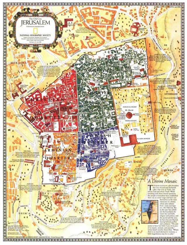Plan antique de Jerusalem